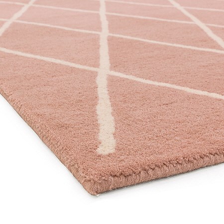 Albany Diamond Rug Pink