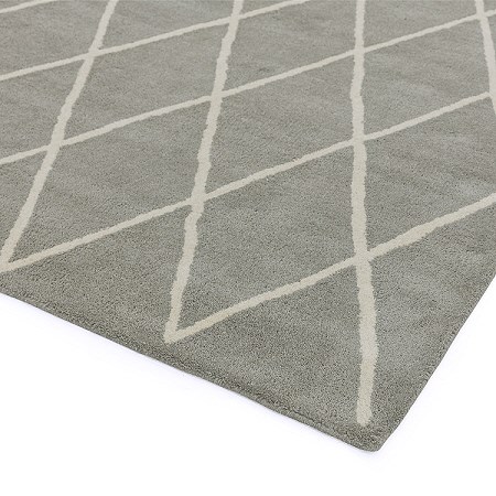 Albany Diamond Rug Silver