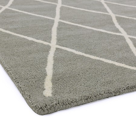 Albany Diamond Rug Silver