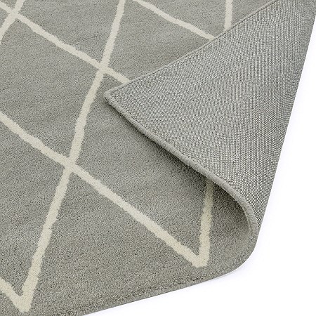 Albany Diamond Rug Silver