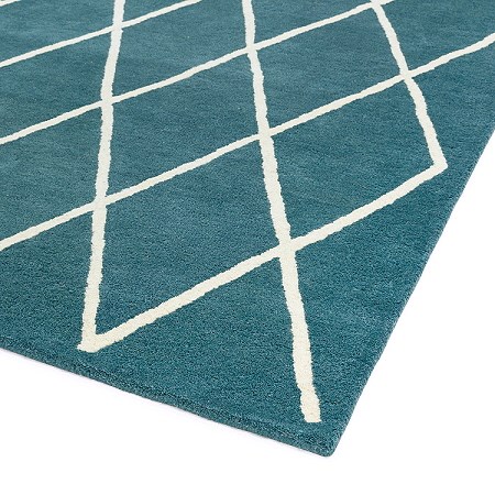 Albany Diamond Rug Teal