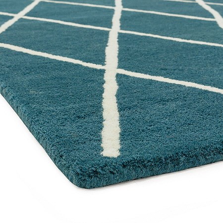 Albany Diamond Rug Teal