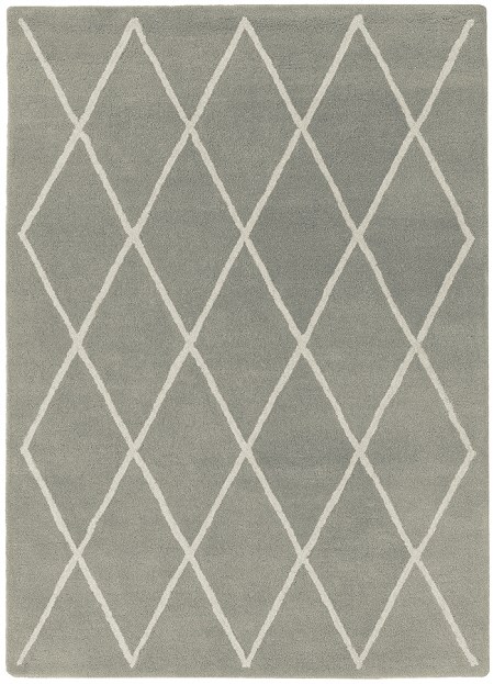 Albany Diamond Rug Silver