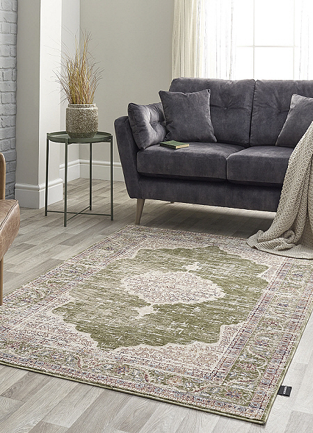 Alhambra Rugs 6594B Ivory/Green