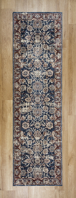 Alhambra Runner 6549A Dark Blue/Red