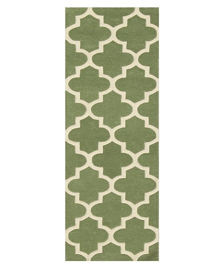 Arabesque Sage Green Runner