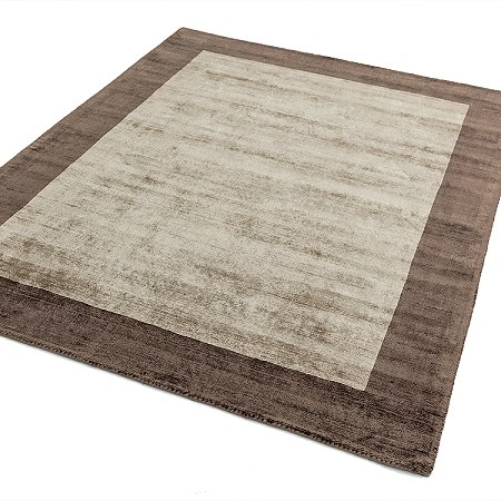 Blade Border Rug Mocha Chocolate 