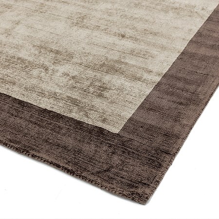 Blade Border Rug Mocha Chocolate 