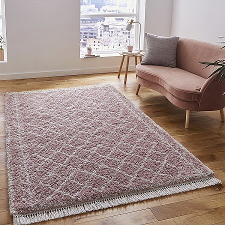 Boho Rugs 7043 Rose Pink