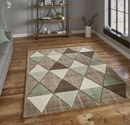 Brooklyn Rugs 21896 Beige Green