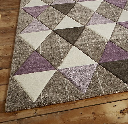 Brooklyn Rugs 21896 Beige Purple