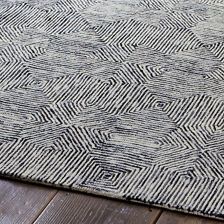 Camden Rug Black White