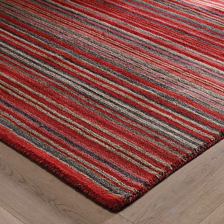 Carter Rugs Red Stripe