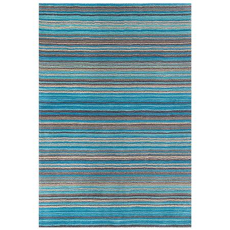 Carter Rugs Teal Stripe