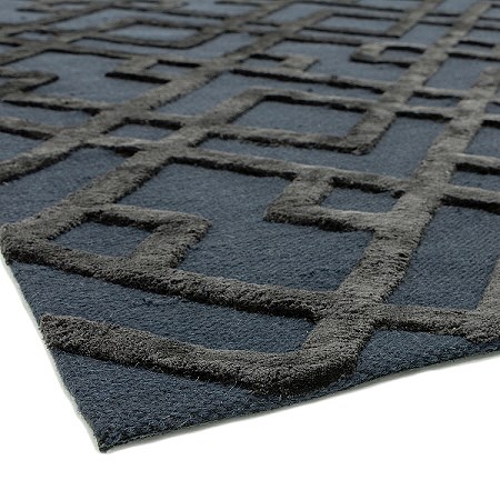 Dixon Rug Black Trellis