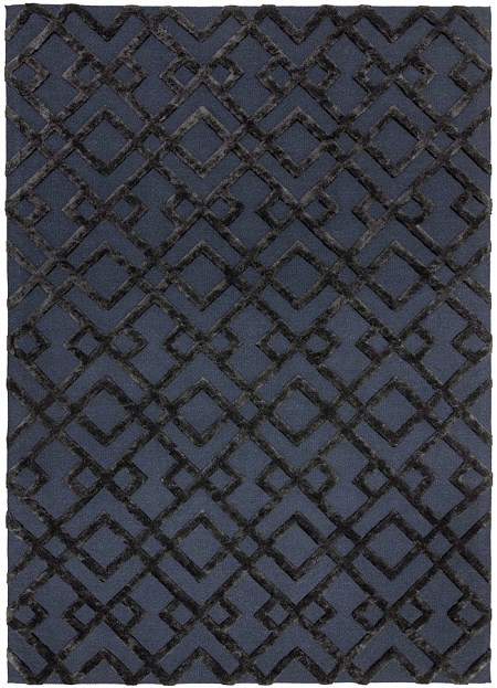 Dixon Rug Black Trellis