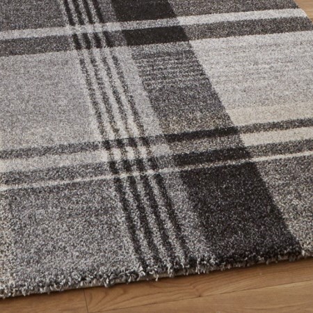 Elegant Beige Black Rug 4892 