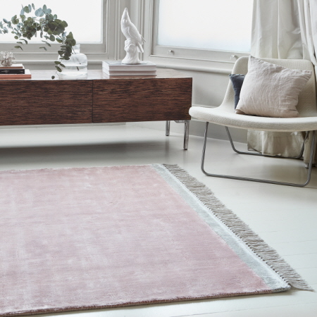 Elgin Rug Pink Silver