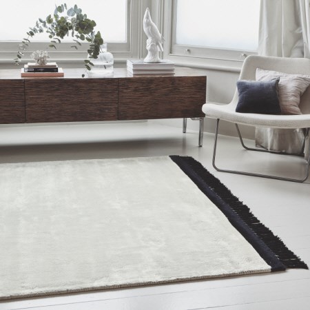 Elgin Rug Cream Black