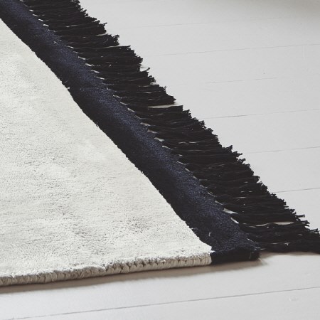 Elgin Rug Cream Black