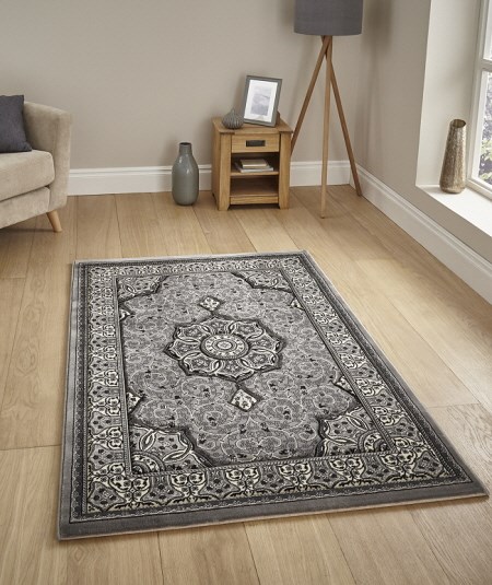 Heritage Round Rug 4400 Grey