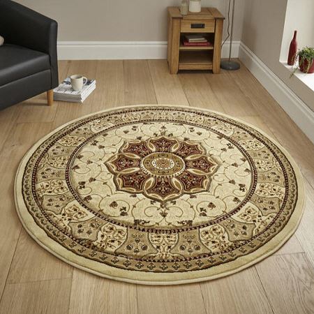 Heritage Circle Rug 4400 Cream Red