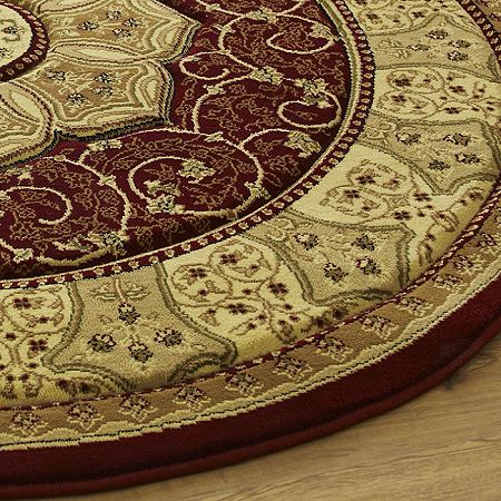 Heritage Circle Rug 4400 Red