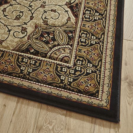 Heritage Rug Black Cream 4400