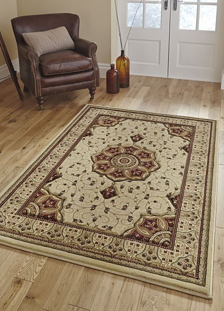 Heritage Rug Cream Red 4400