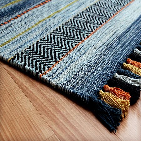 Kelim Blue Stripe Runner