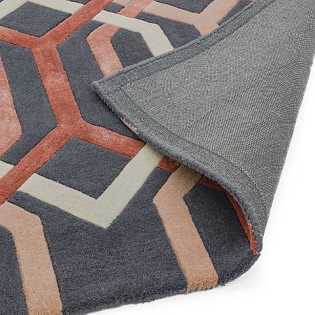 Matrix Rugs Hexagon Charcoal MAX66