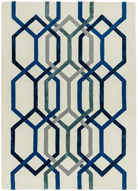 Matrix Rugs Hexagon White MAX65