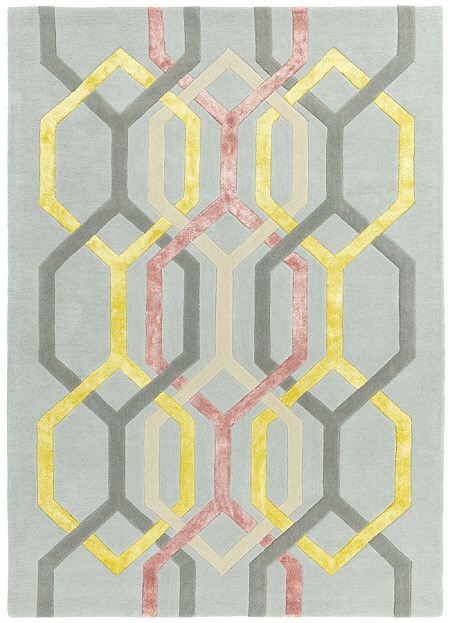 Matrix Rugs Hexagon Silver MAX67