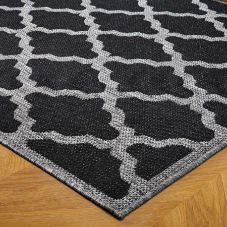 Flatweave Moda Trellis Black