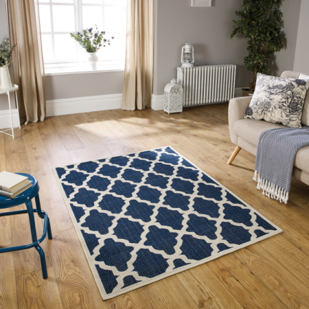 Flatweave Moda Trellis Blue