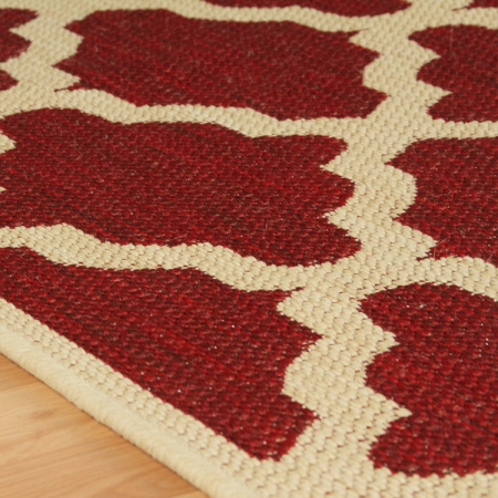 Flatweave Moda Trellis Red