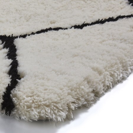 Morocco Rug 3742 Ivory Black