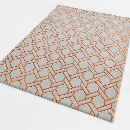 Nexus Rug Silver Orange FL01 