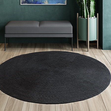 Nico Charcoal Round Rugs