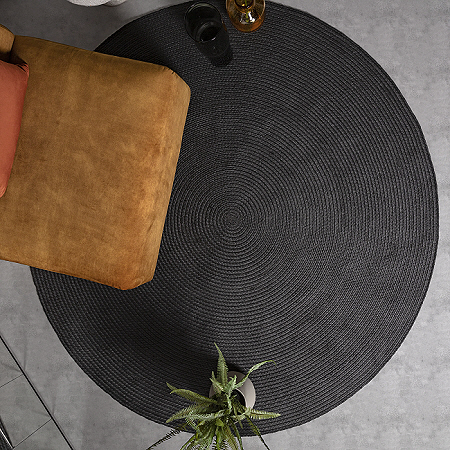 Nico Charcoal Round Rugs