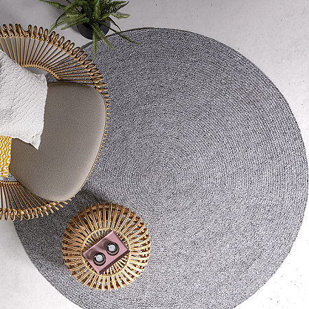 Nico Grey Round Rugs