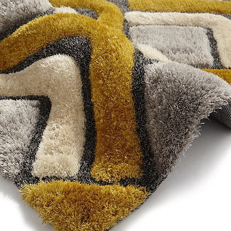 Noble House Rug NH8199 Grey Yellow