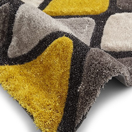 Noble House Rug NH9247 Grey Yellow