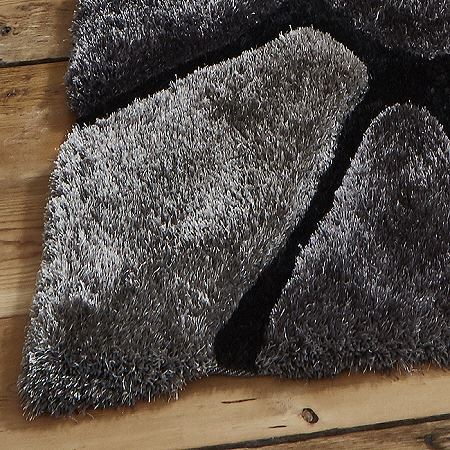 Noble House Rugs Black Grey 5858