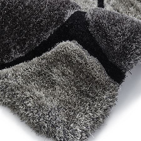 Noble House Rugs Black Grey 5858