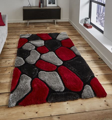 Noble House Rugs Grey Red 5858