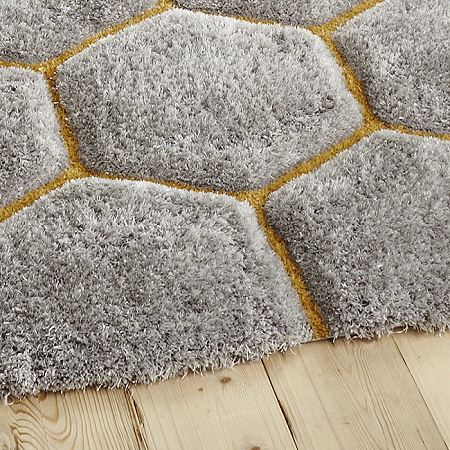 Noble House Rugs Grey Yellow 30782