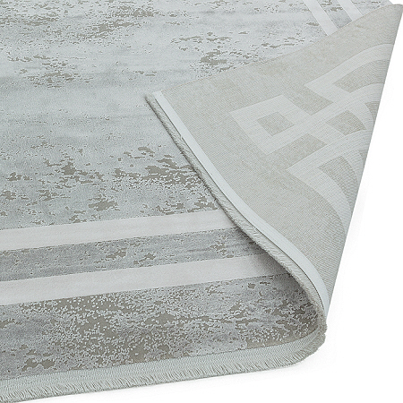 Olympia Rug OL01 Grey Pearl Border