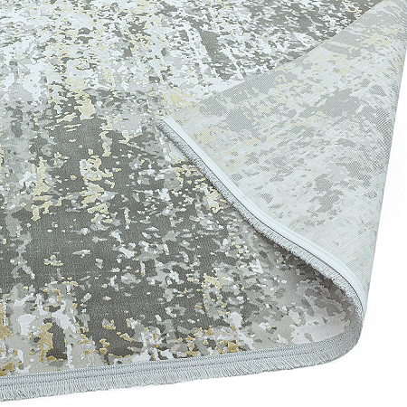 Olympia Rug OL06 Grey Gold Abstract