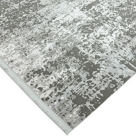 Olympia Rug OL07 Grey Silver Abstract